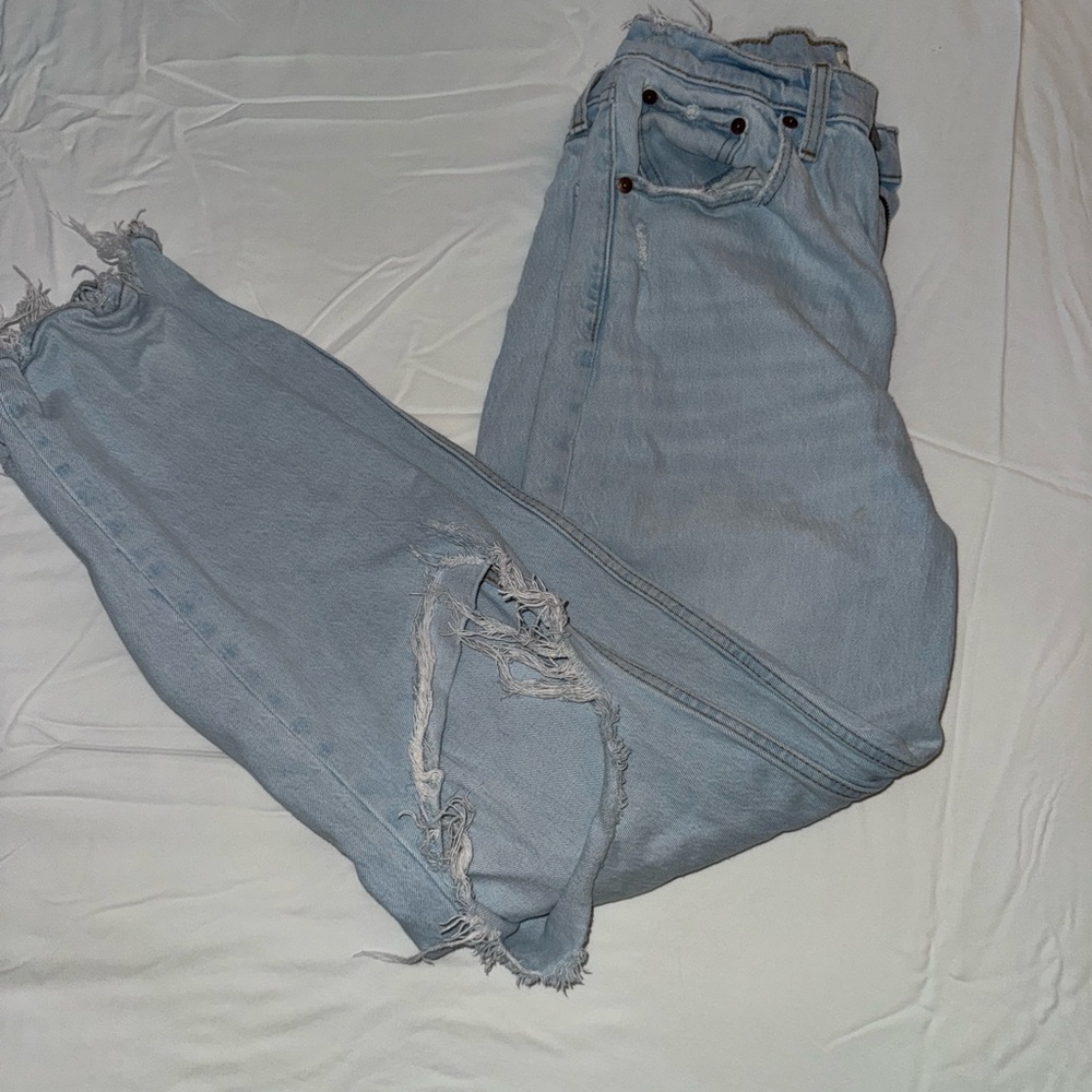 Light wash Abercrombie jeans